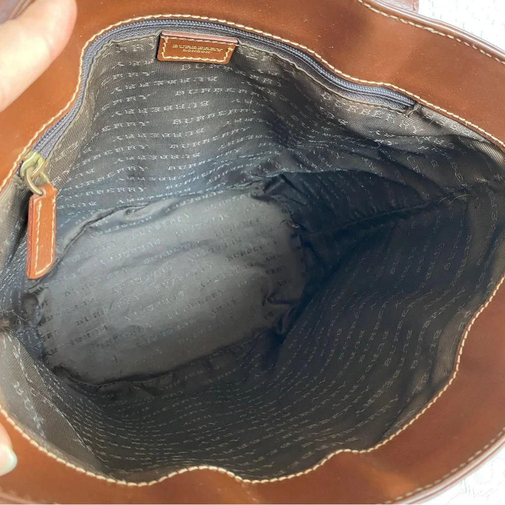 Burberry check tote